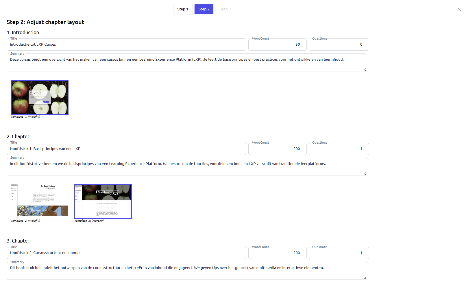 Morphy LXP Workflow AI Editor3